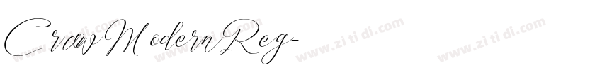 Craw Modern Reg字体转换